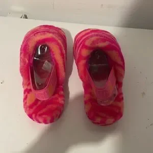 Pink zebra print Ugg slippers size 9